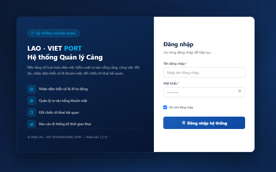 Phần mềm giám sát xe ra vào